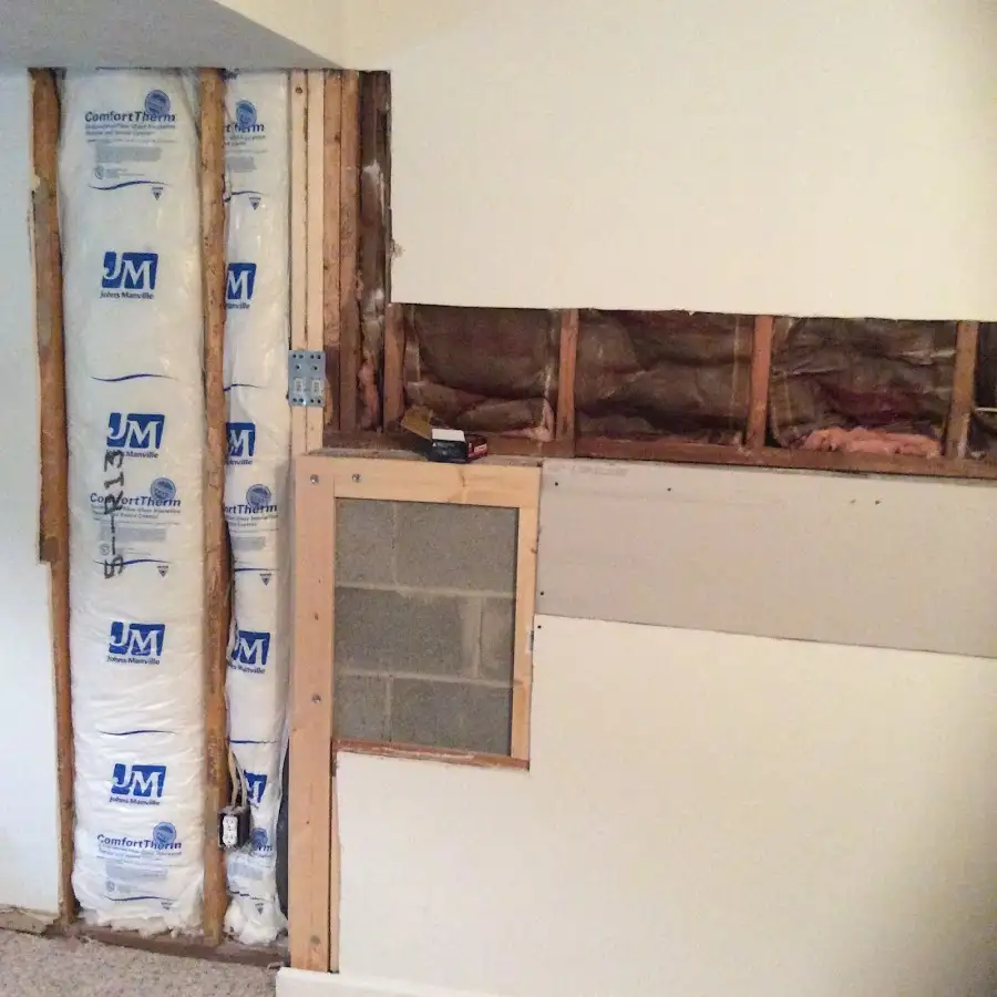Wall insulation replacement during Structural Drying in Inwood